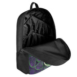 Green Fractal Print 17 Inch Backpack