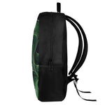 Green Fractal Print 17 Inch Backpack