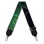 Green Fractal Print Bag Strap