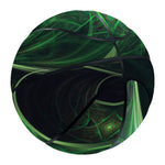 Green Fractal Print Basketball