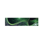 Green Fractal Print Bed Runner