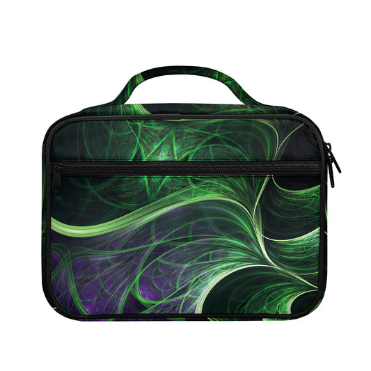 Green Fractal Print Briefcase Bible Bag