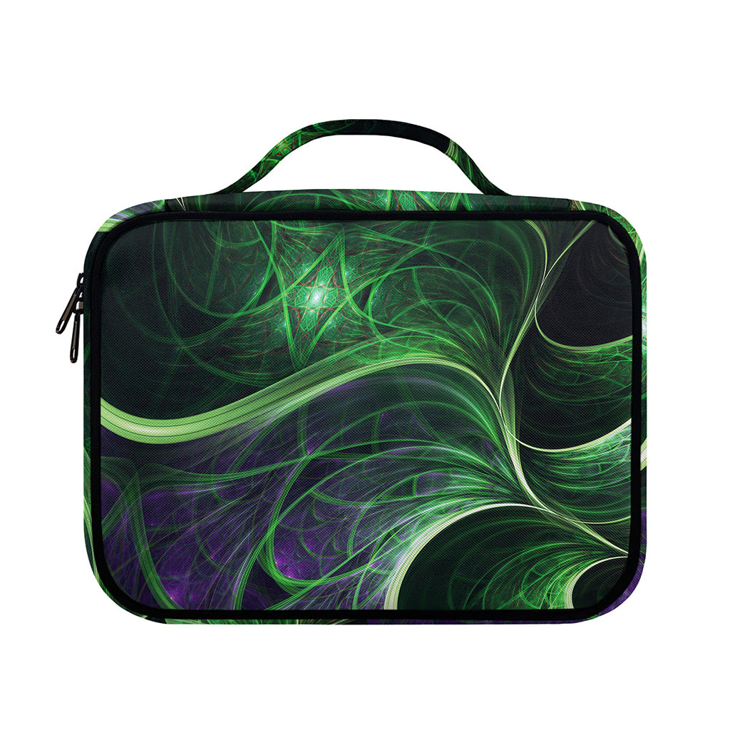 Green Fractal Print Briefcase Bible Bag