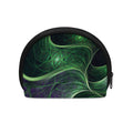 Green Fractal Print Coin Purse