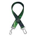 Green Fractal Print Dog Seat Belt
