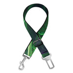 Green Fractal Print Dog Seat Belt