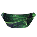 Green Fractal Print Fanny Pack
