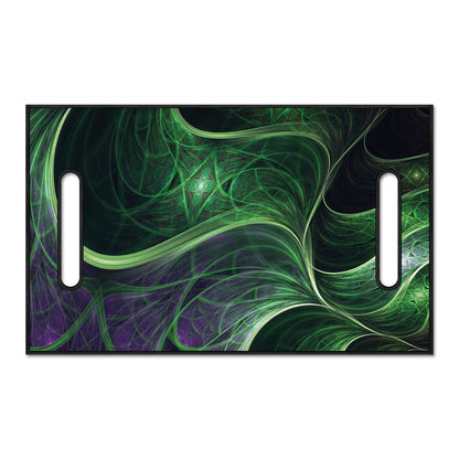 Green Fractal Print Golf Cart Seat Cover