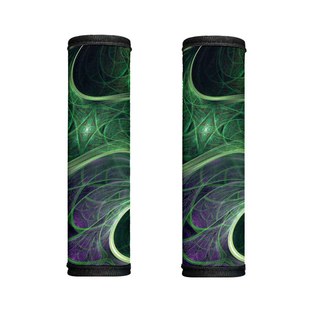 Green Fractal Print Handle Covers