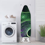 Green Fractal Print Ironing Board Cover