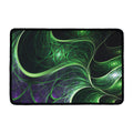 Green Fractal Print Kitchen Mat