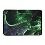 Green Fractal Print Kitchen Mat