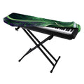 Green Fractal Print Piano Keyboard Cover