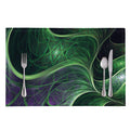 Green Fractal Print Placemat