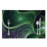 Green Fractal Print Placemat