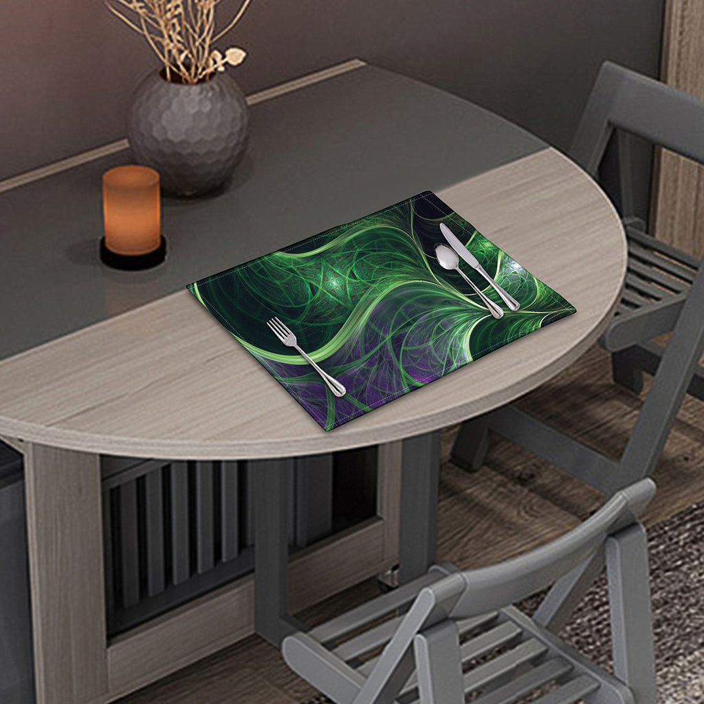 Green Fractal Print Placemat