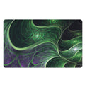 Green Fractal Print Polyester Doormat