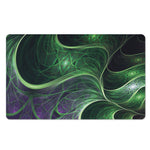 Green Fractal Print Polyester Doormat