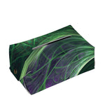 Green Fractal Print Rectangle Tissue Box Cover