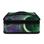 Green Fractal Print Small Lunch Bag