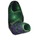 Green Fractal Print Waterproof Car Seat Cover