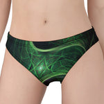 Green Fractal Print Women's Panties