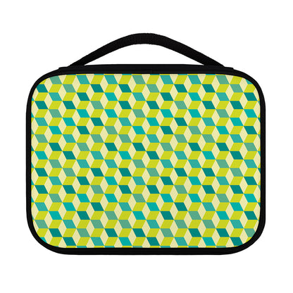 Green Geometric Cube Shape Pattern Print Classic Bible Case