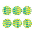 Green Geometric Cube Shape Pattern Print Coaster Set