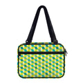 Green Geometric Cube Shape Pattern Print Double Strap Bible Bag