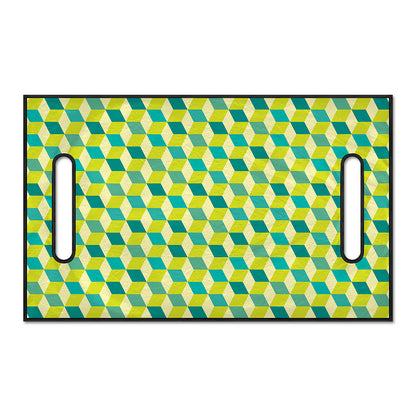 Green Geometric Cube Shape Pattern Print Golf Cart Seat Cover
