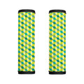 Green Geometric Cube Shape Pattern Print Handle Covers