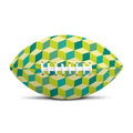 Green Geometric Cube Shape Pattern Print Rugby Ball