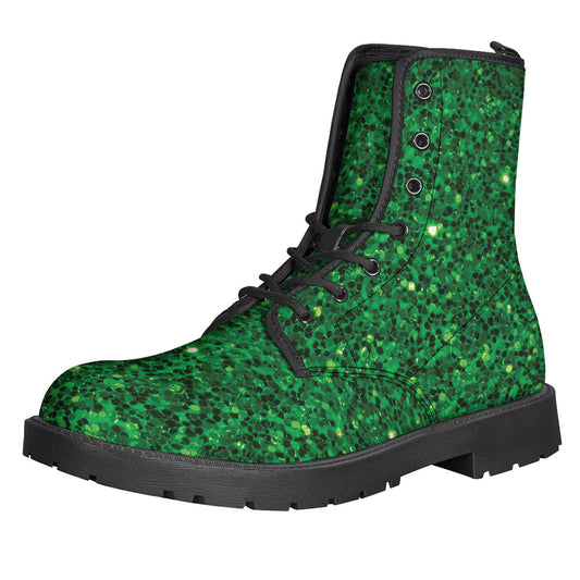 Green Glitter Artwork Print (NOT Real Glitter) Backpack