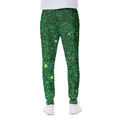 Green Glitter Artwork Print (NOT Real Glitter) Scuba Joggers