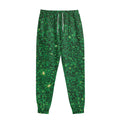 Green (NOT Real) Glitter Print Sweatpants