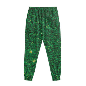 Green Glitter Artwork Print (NOT Real Glitter) Sweatpants