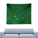 Green Glitter Artwork Print (NOT Real Glitter) Tapestry