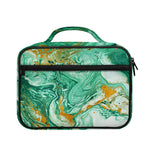 Green Gold Liquid Marble Print Briefcase Bible Bag