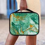 Green Gold Liquid Marble Print Classic Bible Case