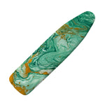 Green Gold Liquid Marble Print Ironing Board Cover