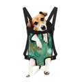 Green Gold Liquid Marble Print Pet Carrier Backpack