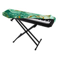 Green Gold Liquid Marble Print Piano Keyboard Cover