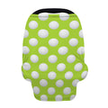 Green Golf Ball Pattern Print Baby Seat Cover
