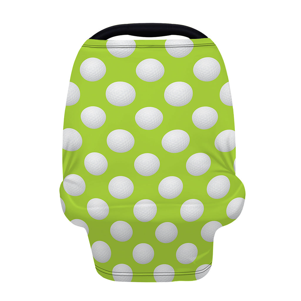 Green Golf Ball Pattern Print Baby Seat Cover