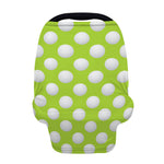 Green Golf Ball Pattern Print Baby Seat Cover