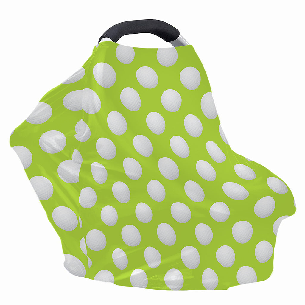 Green Golf Ball Pattern Print Baby Seat Cover