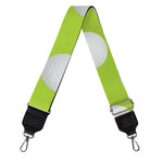 Green Golf Ball Pattern Print Bag Strap