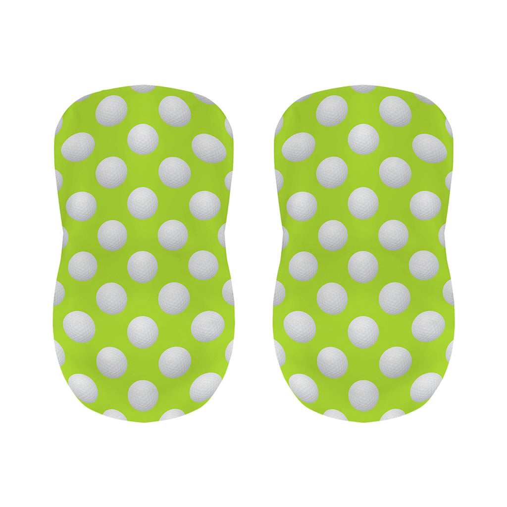 Green Golf Ball Pattern Print Bar Stool Covers