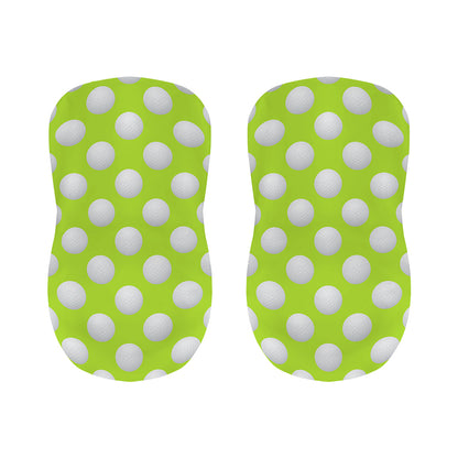 Green Golf Ball Pattern Print Bar Stool Covers