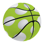 Green Golf Ball Pattern Print Basketball